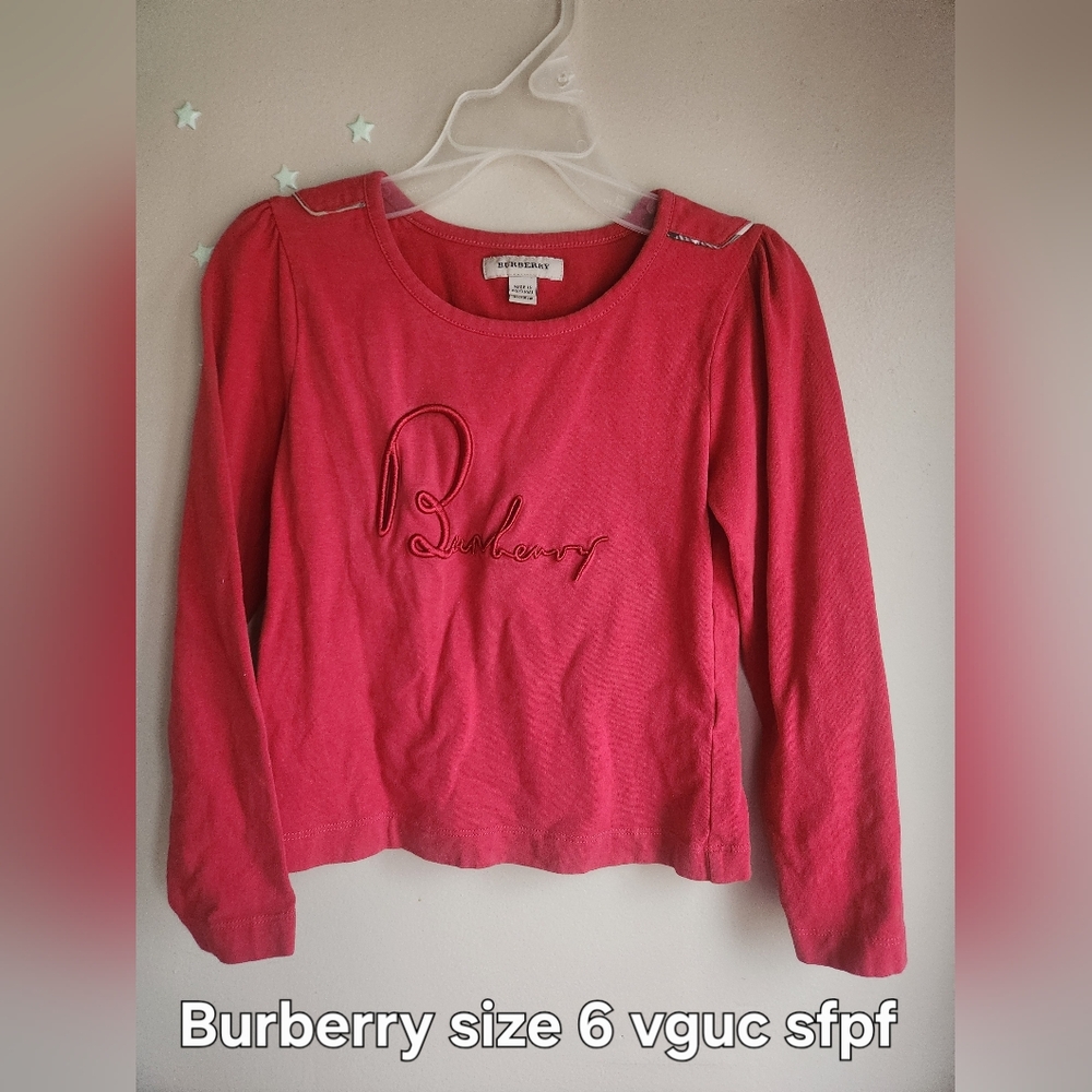Burberry Girls' Long Sleeve Logo Tee